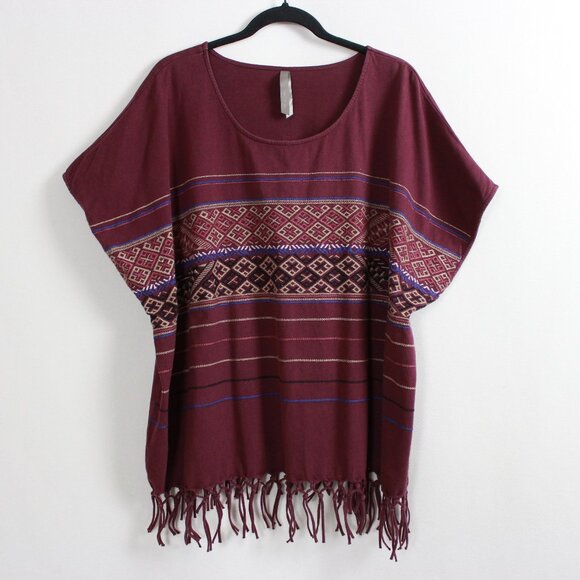 Penningtons Embroidered Poncho Top - Picture 15 of 16